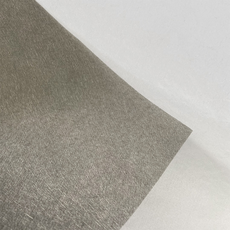 Feltro de fibra de carbono banhado a níquel 30g/feltro de fibra de carbono com proteção de bateria/onda eletromagnética feltro de carbono banhado a níquel